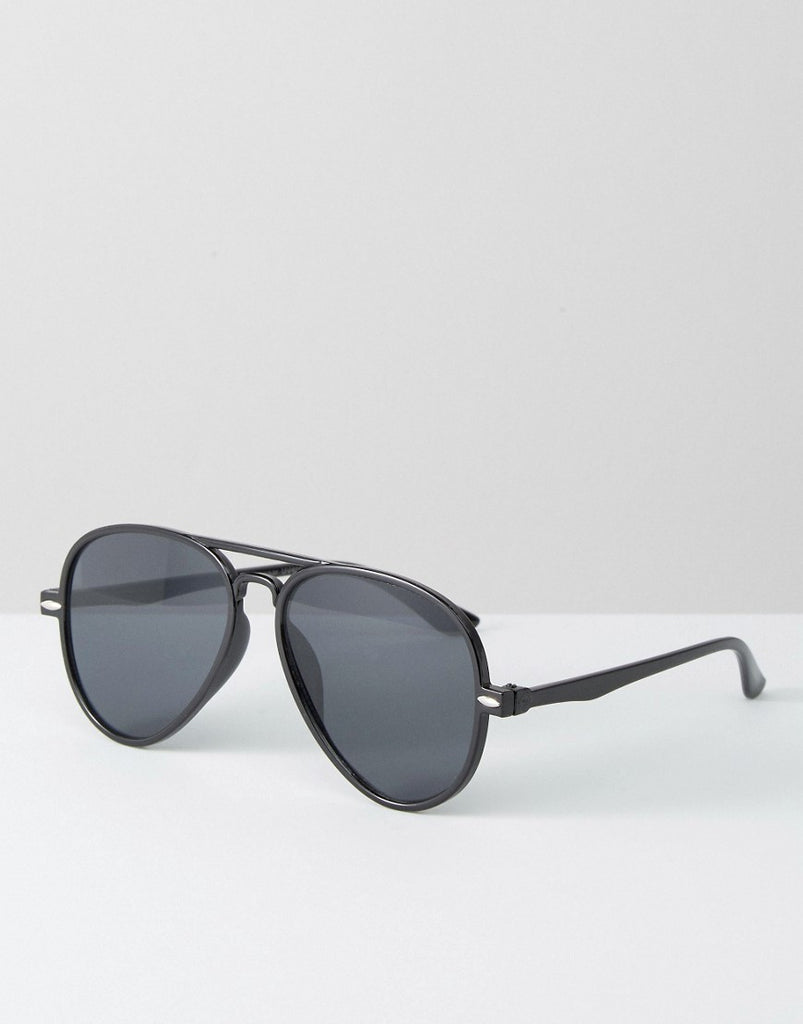 7X Aviator Sunglasses In Black
