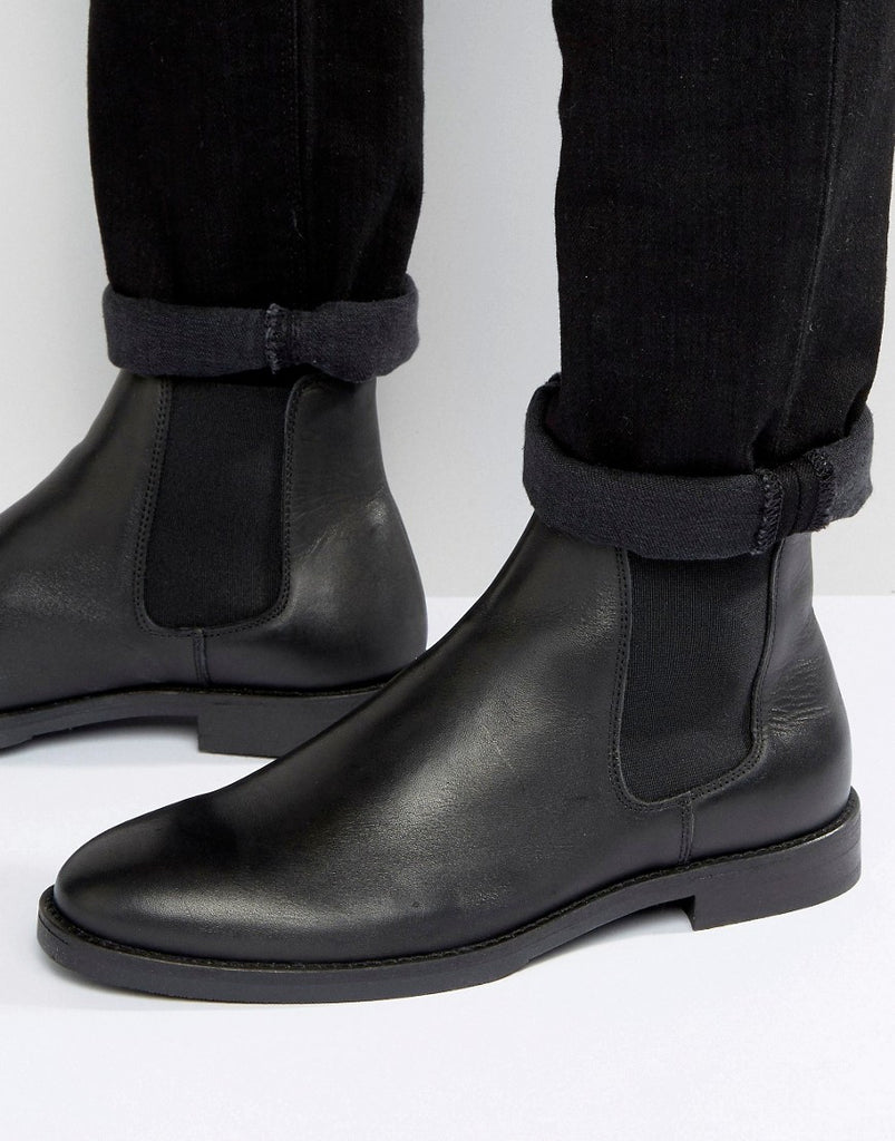 Selected Marc Chelsea Boot In Black Leather