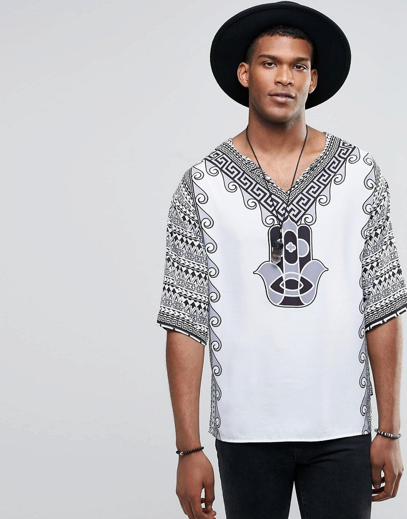 Jaded London Global Print Caftan