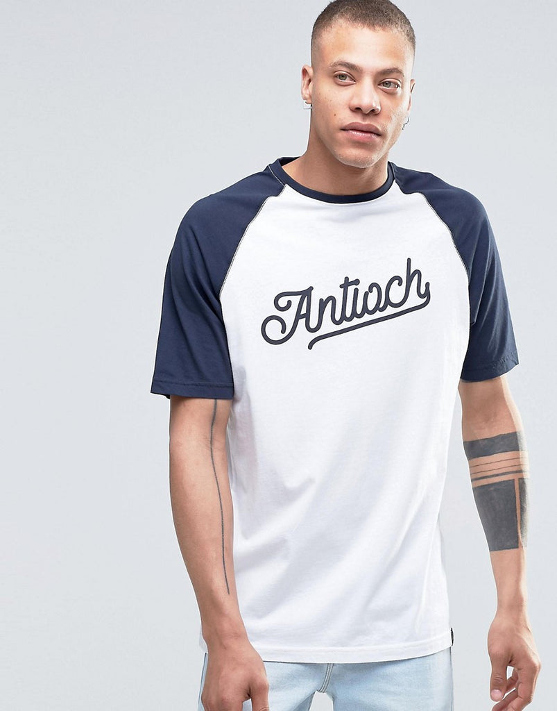Antioch Script Logo Ringer T-Shirt