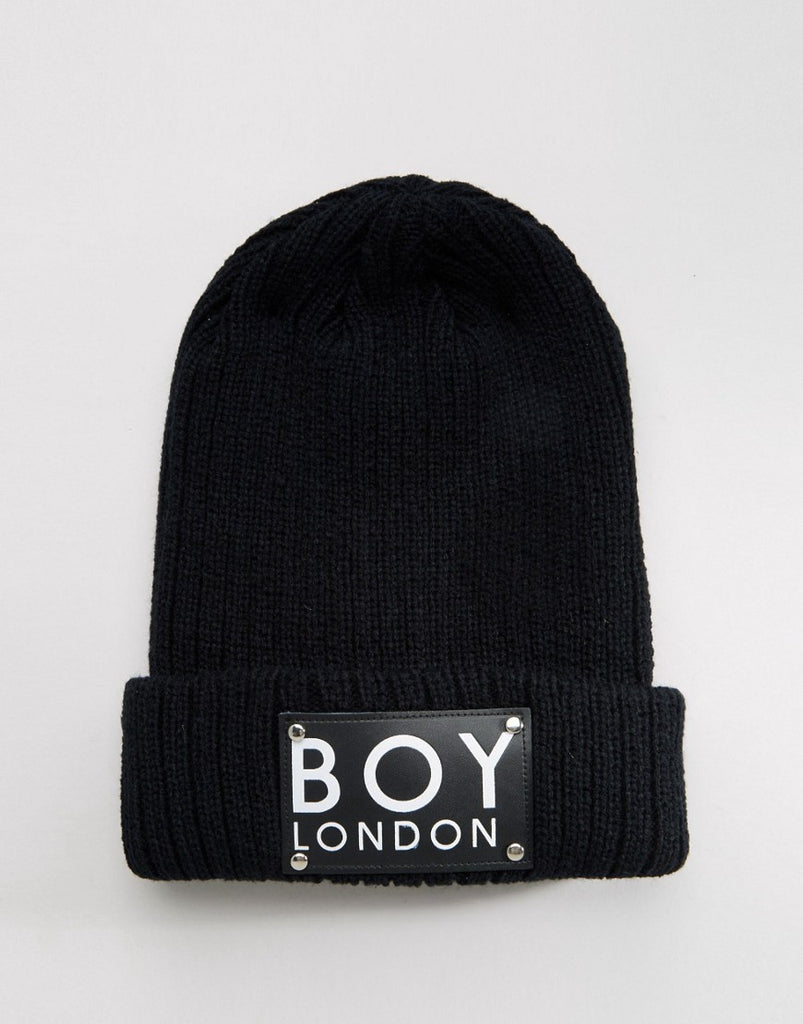 Boy London Patch Beanie Hat