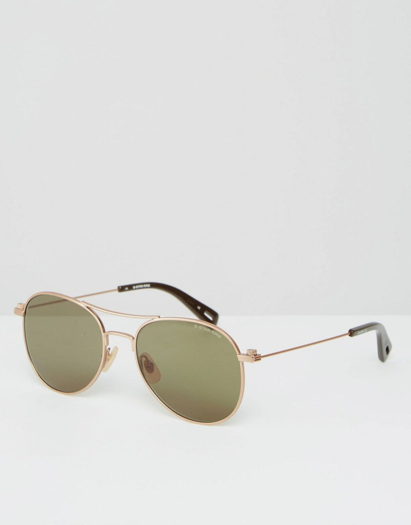 G-Star Branco Aviator Sunglasses In Copper