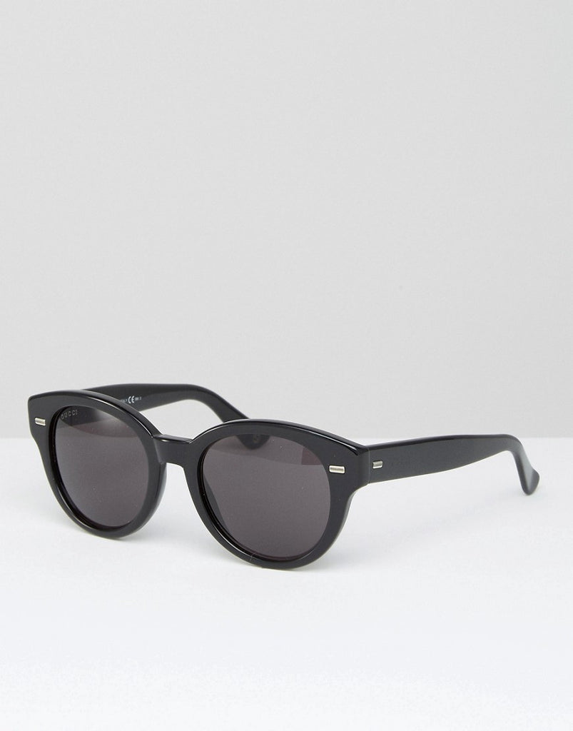 Gucci Round Sunglasses In Black