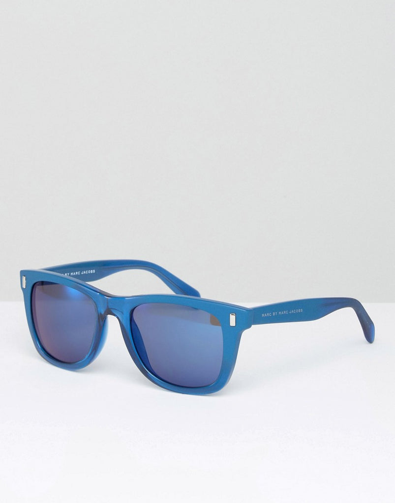 Marc By Marc Jacobs Square Sunglasses In Blue