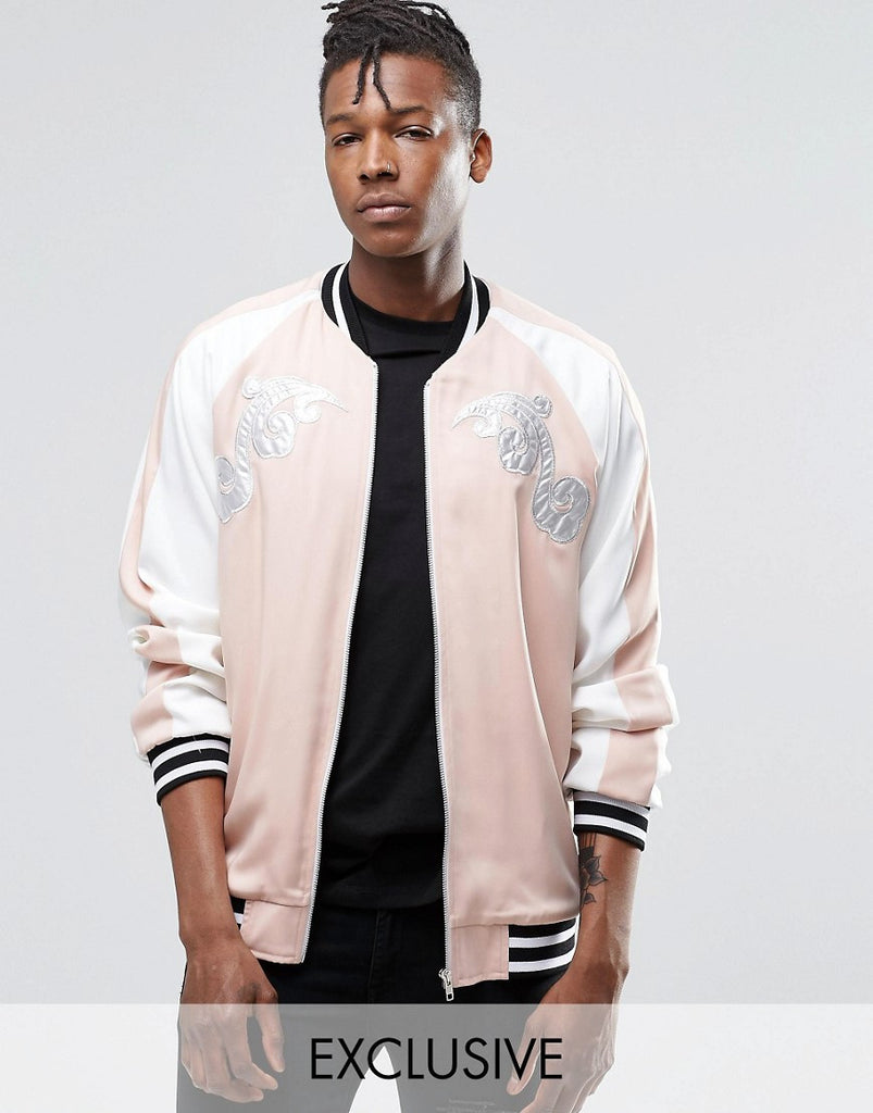 Reclaimed Vintage Souvenir Bomber Jacket