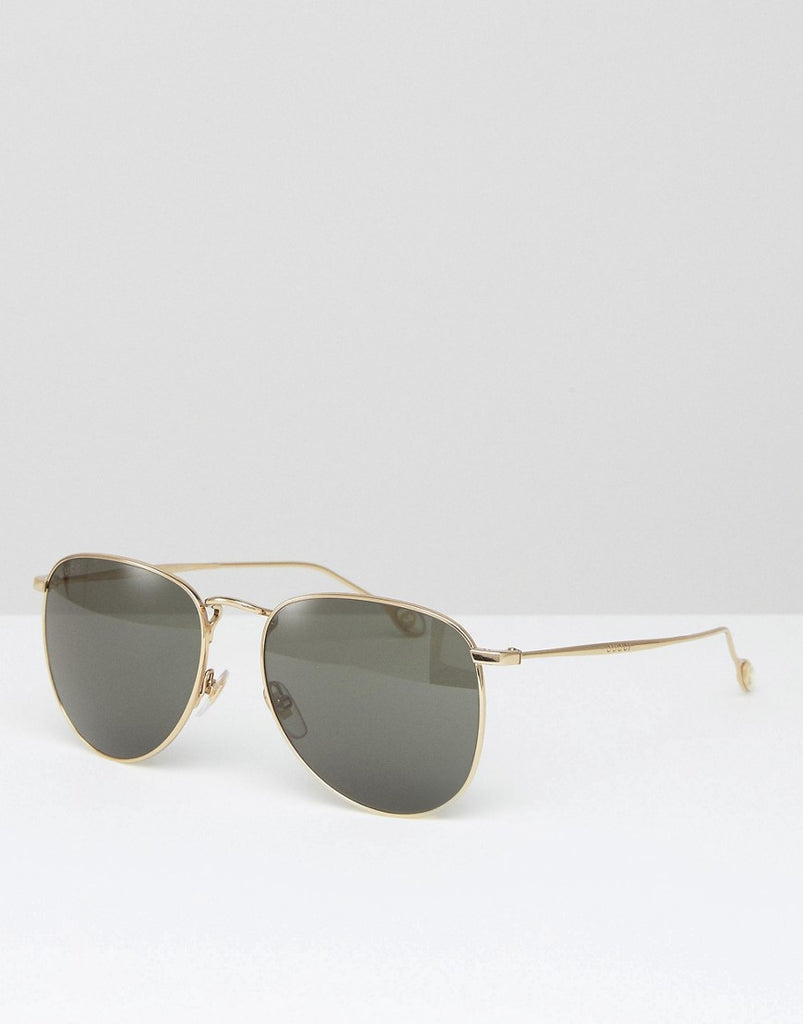 Gucci Aviator Sunglasses In Gold