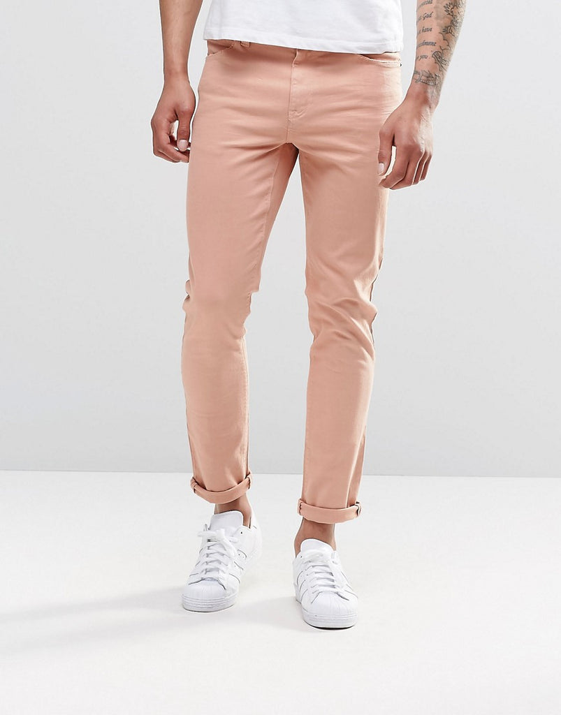 ASOS Skinny Jeans In Pink