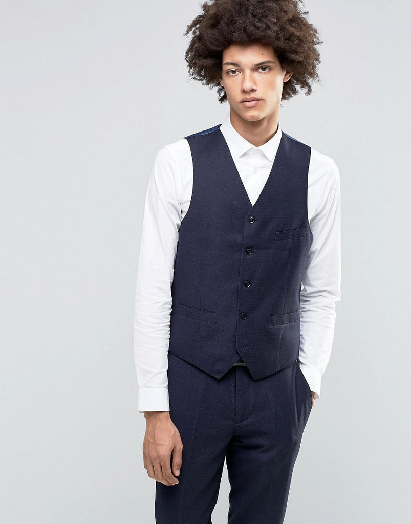 Feraud Heritage Premium Wool Birdseye Vest
