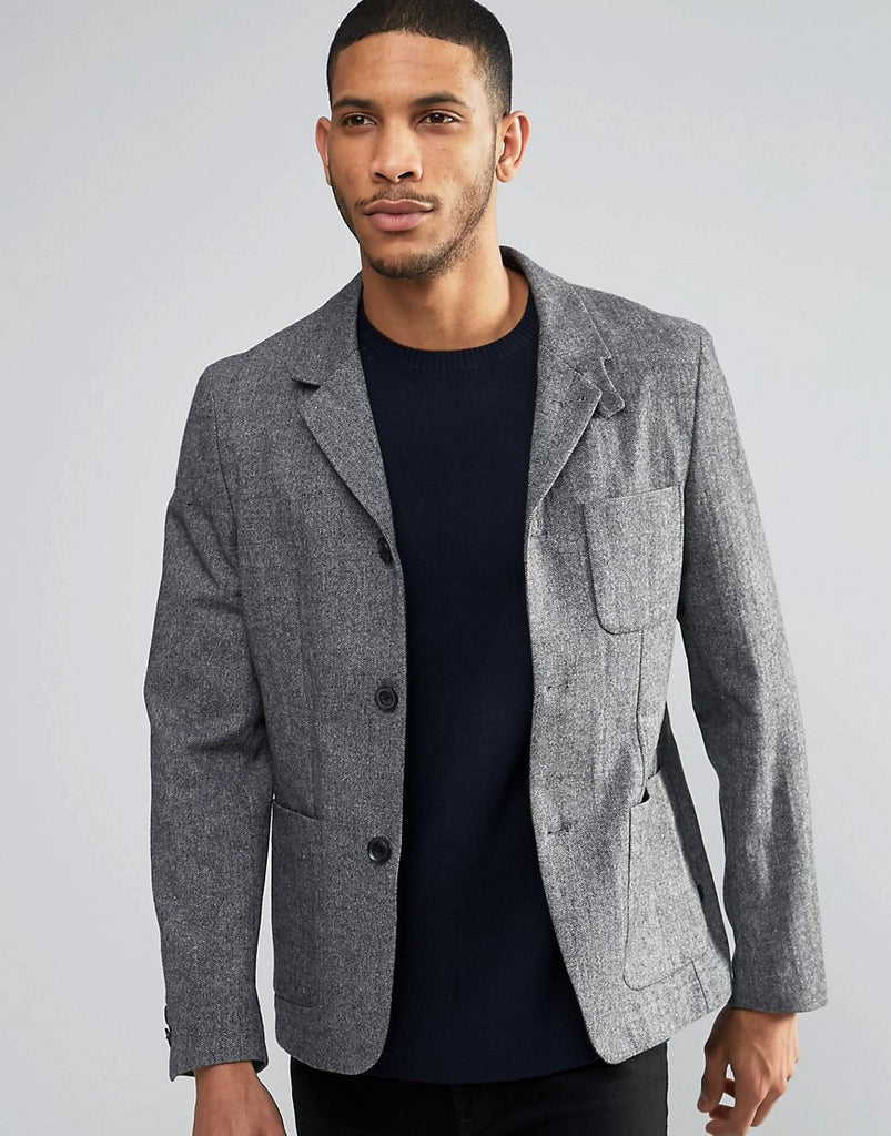 Farah Hendricks Heritage Blazer in Herringbone