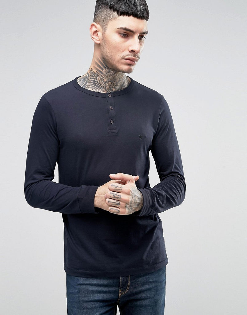 French Connection Long Sleeve Henley Top
