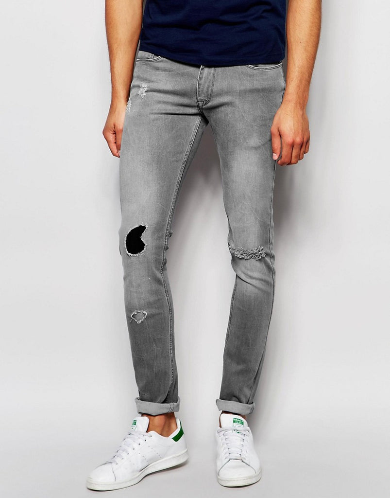 Kubban Gray Leg Patch Jean Spray On