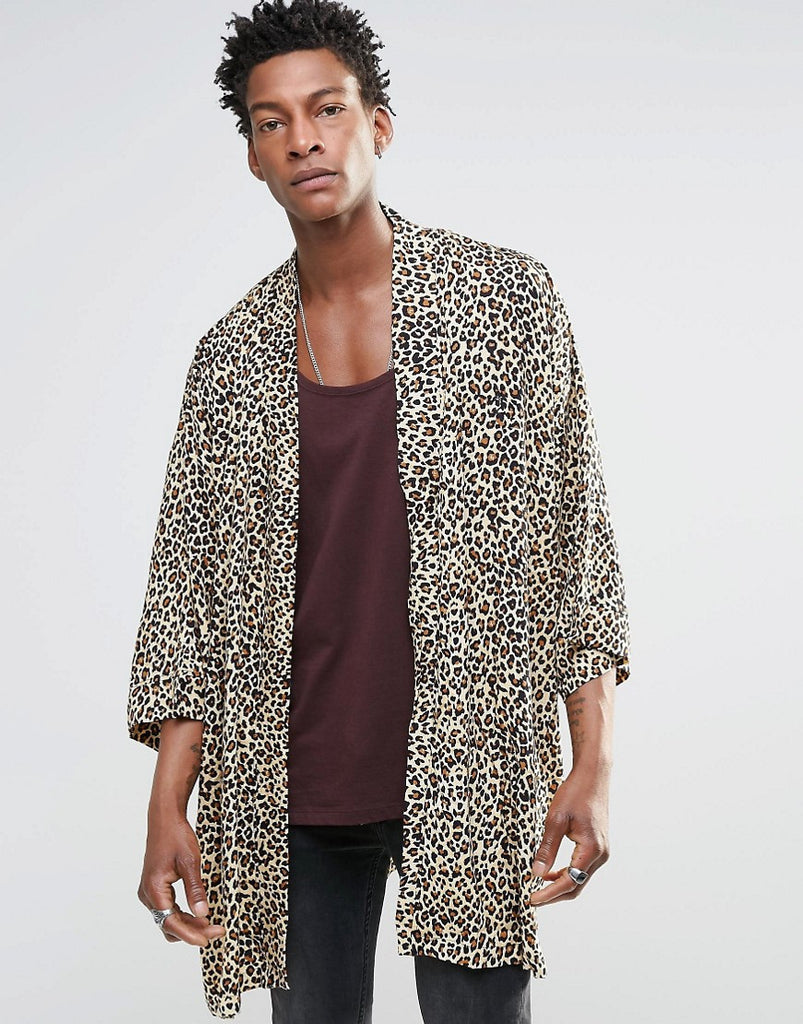 Religion Leopard Print Dexter Kimono