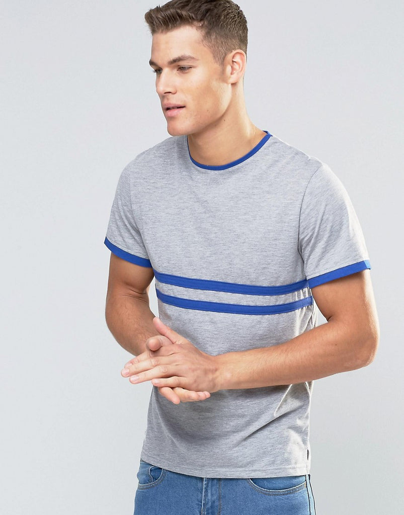 Native Youth T-Shirt with Contrast Stripe