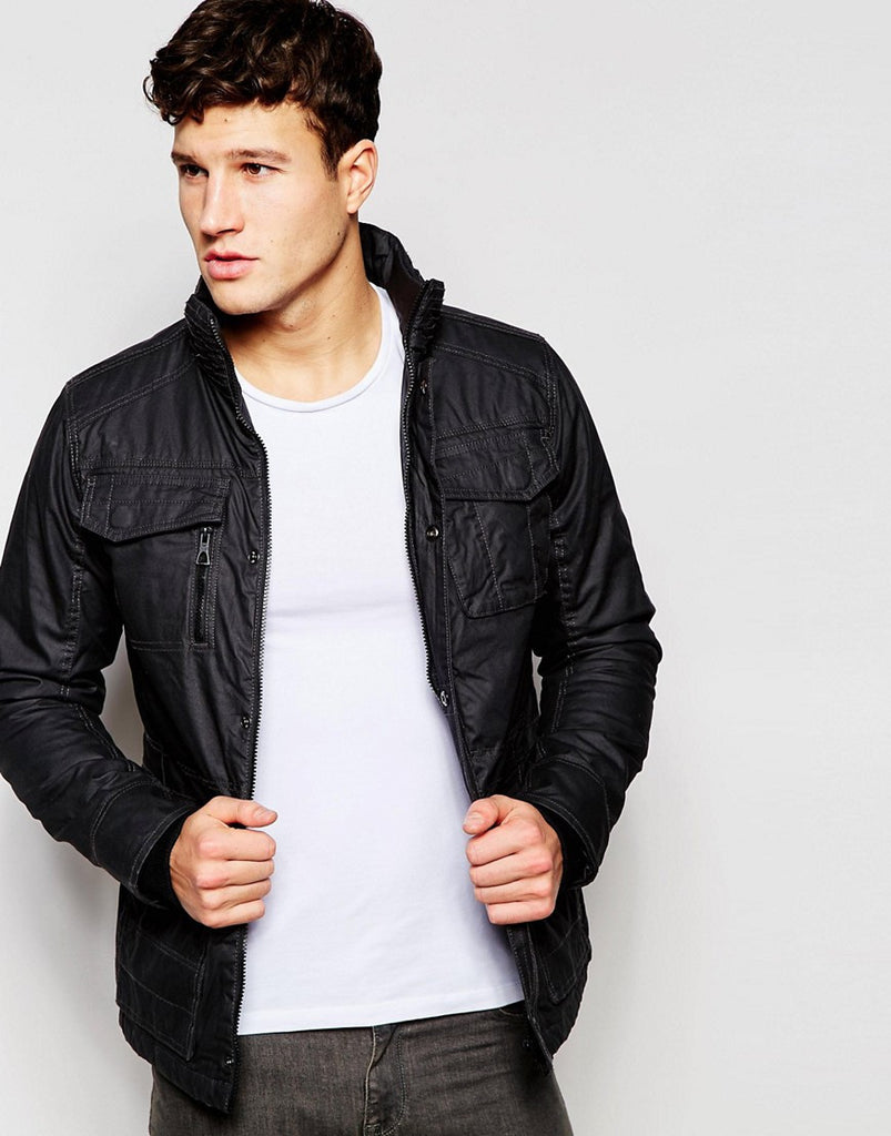 Threadbare Wax Coated Four Pocket Jacket