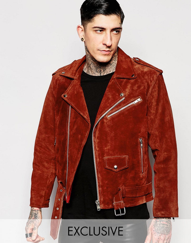 Reclaimed Vintage Suede Biker Jacket