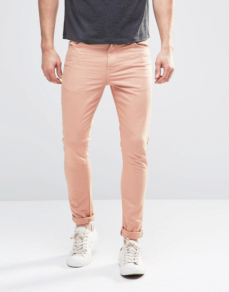 ASOS Super Skinny Jeans In Pink