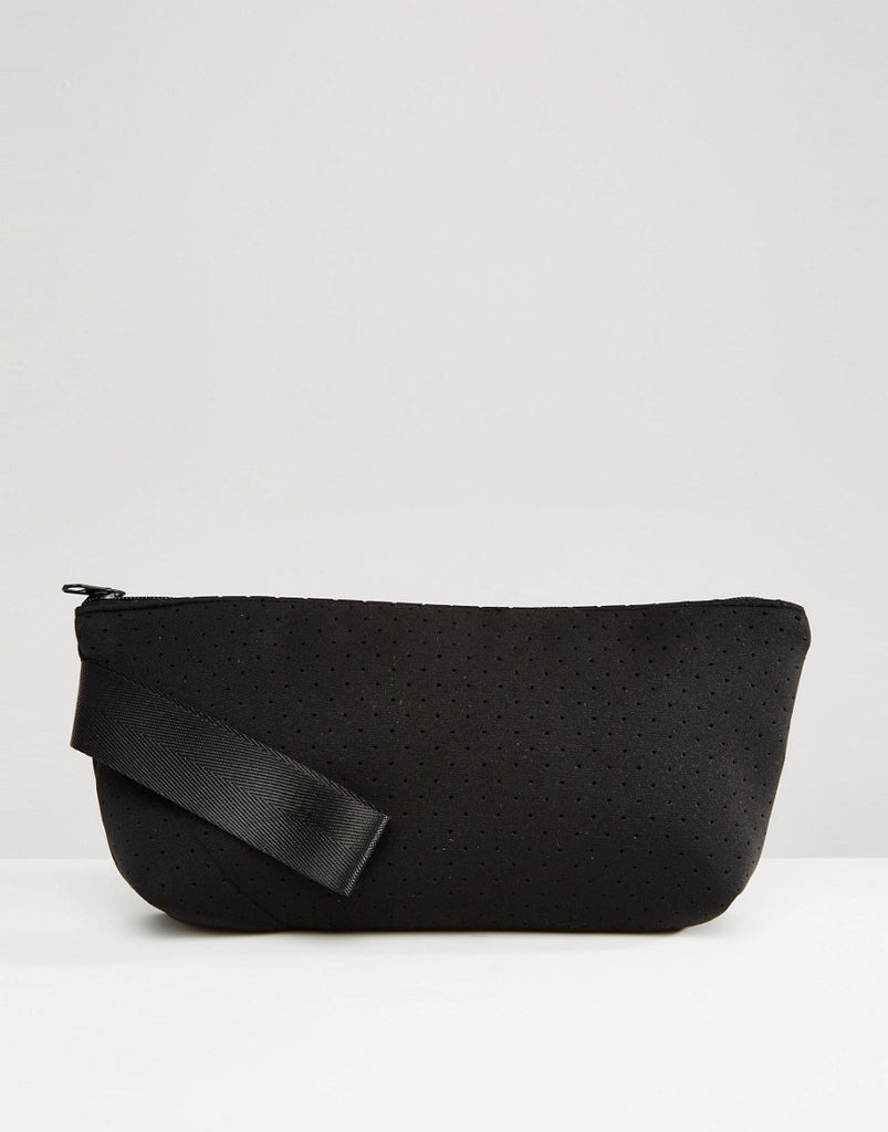 ASOS Toiletry Bag In Perforated Scuba