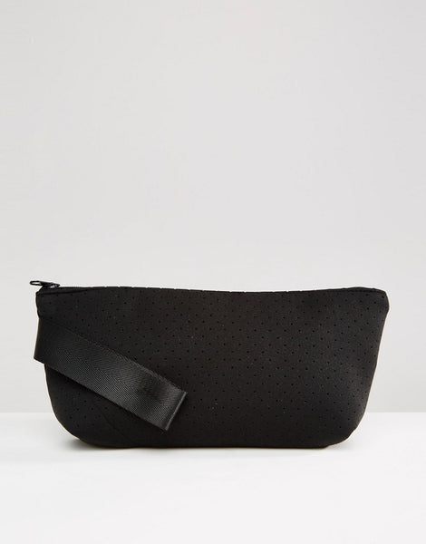 ASOS Toiletry Bag In Perforated Scuba