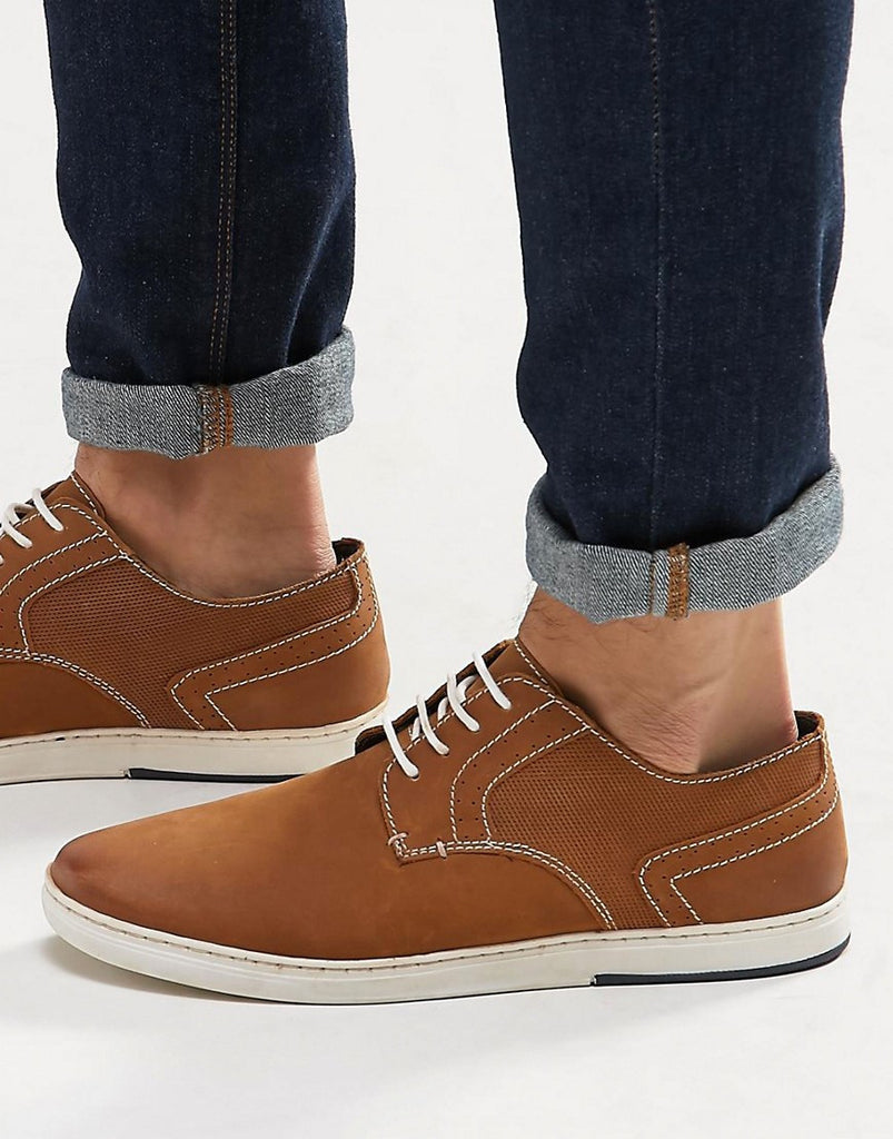 Dune Derby Shoes In Tan