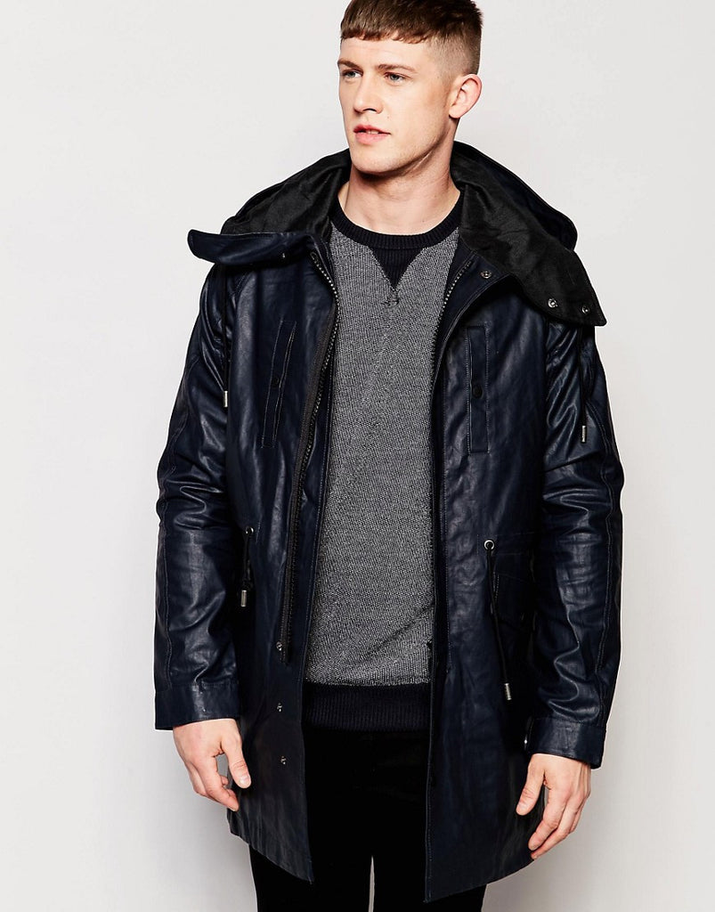 Native Youth Wax Finish Fishtail Parka