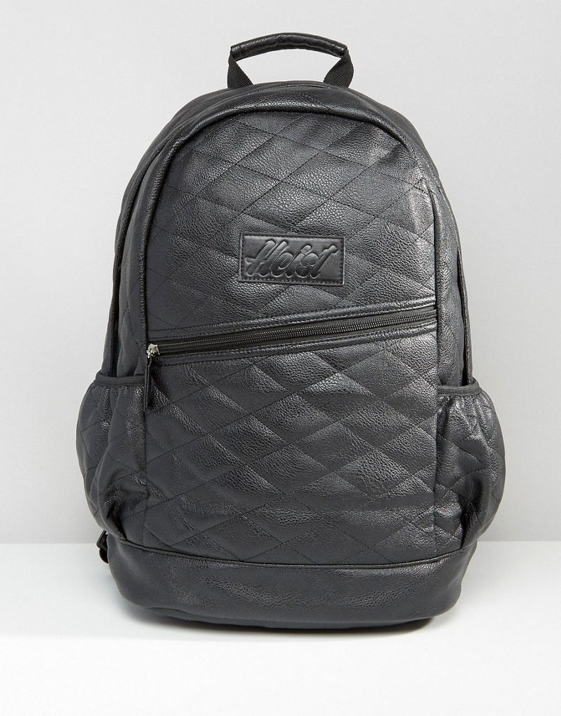 Heist Quilted Leather Look Backpack
