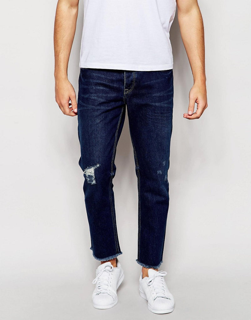 ASOS Slim Jeans With Raw Hem