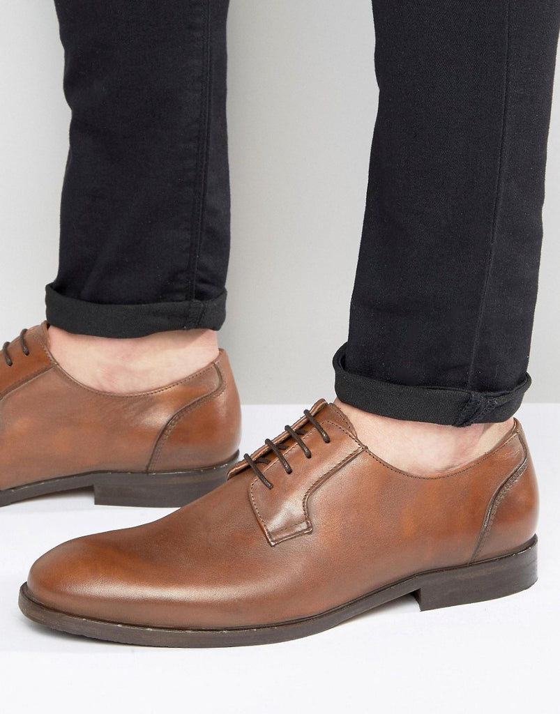 Selected Antonio Smart Shoes In Tan Leather