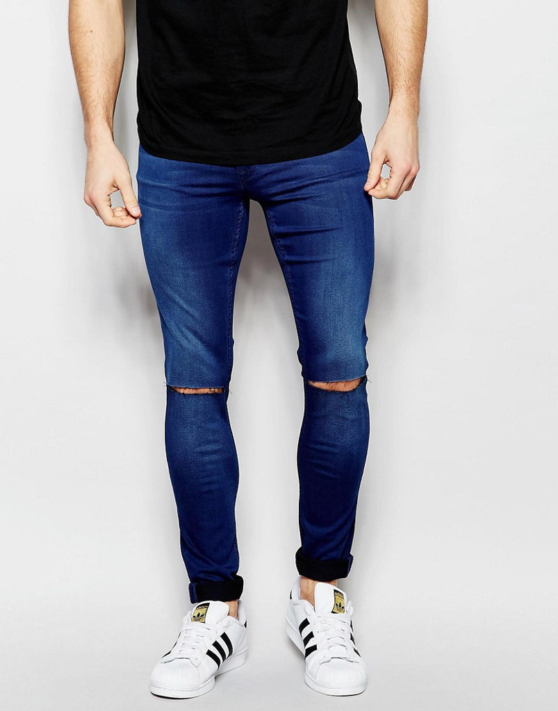 ASOS Spray On Jeans With Knee Rips