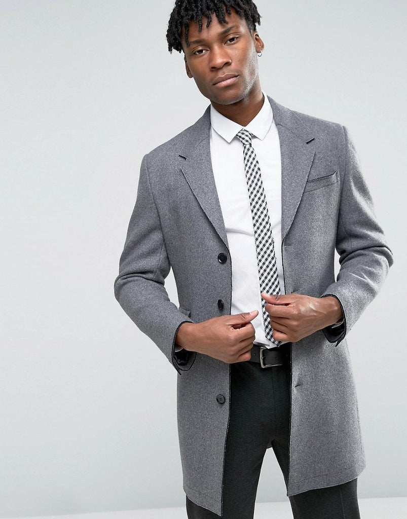 Devils Advocate Raw Edge Wool Rich Coat