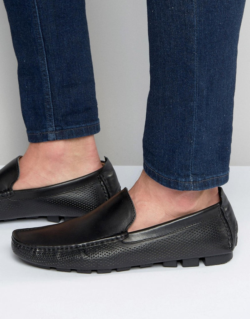 Aldo Adleman Driving Shoes In Black