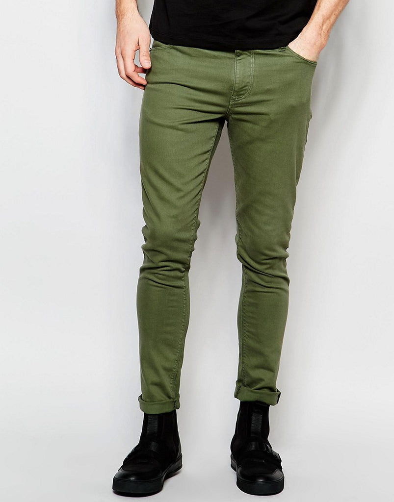 Dark Future Super Skinny Jeans In Green