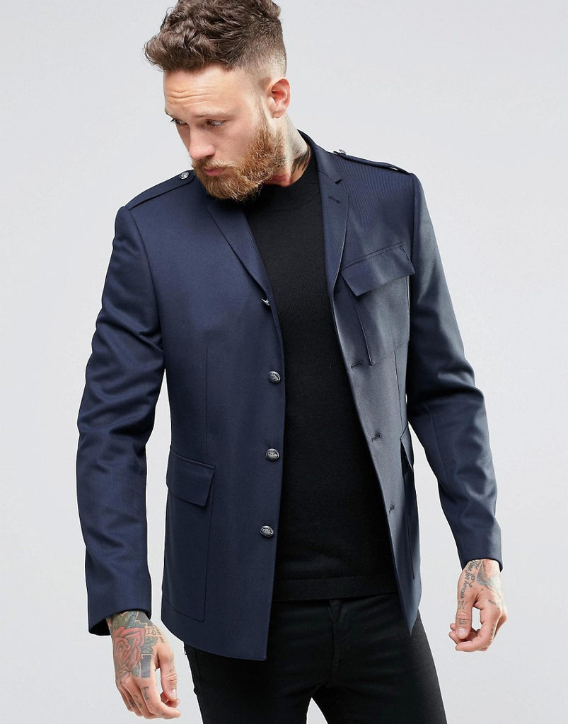 ASOS Skinny Blazer with Patch Pockets