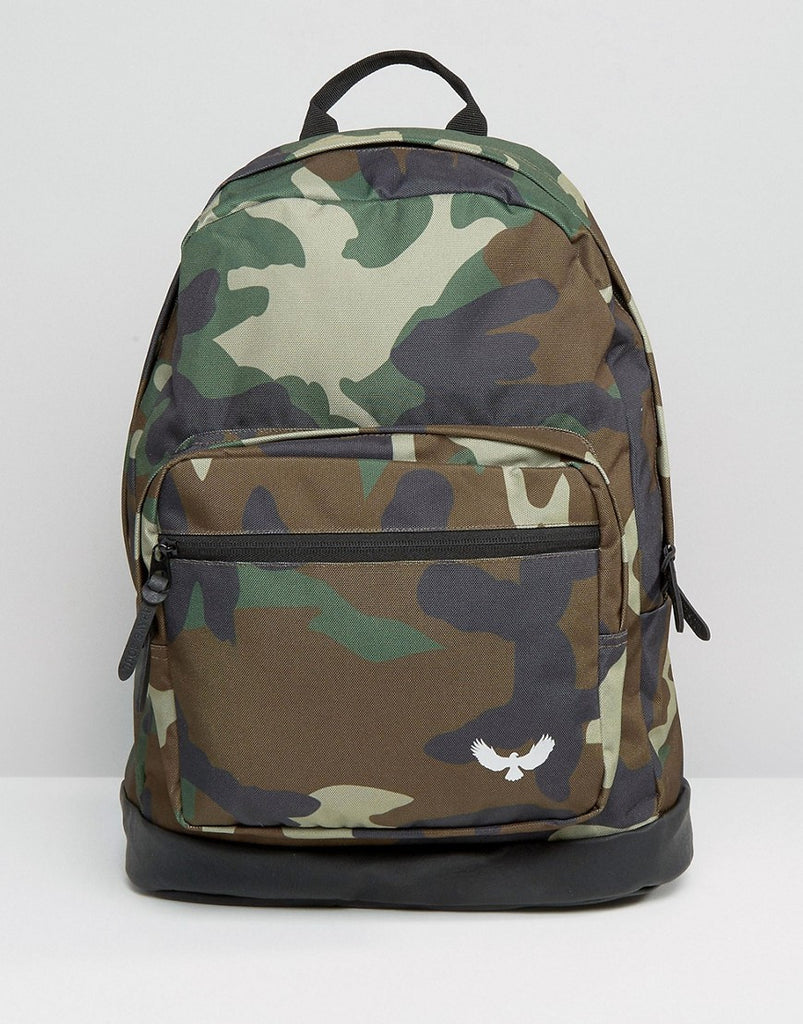 Bravesoul Camo Backpack with Front Pocket