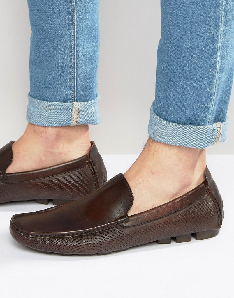 Aldo Adleman Driving Shoes In Tan