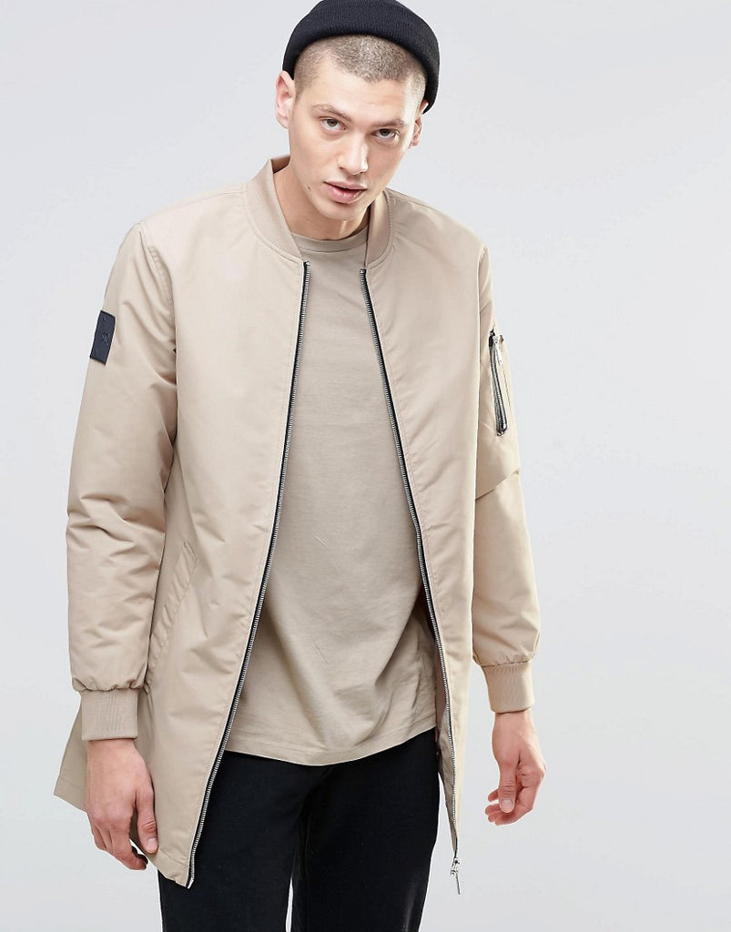 N1SQ Longline Baseball Jacket