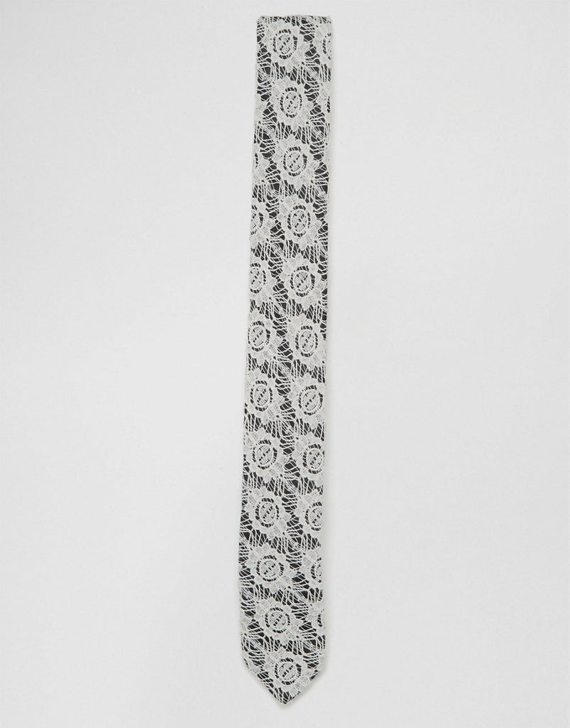 ASOS Tie In Cream Lace