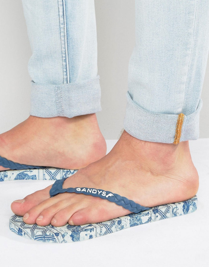 Gandys Flip Flops In Elephant Print