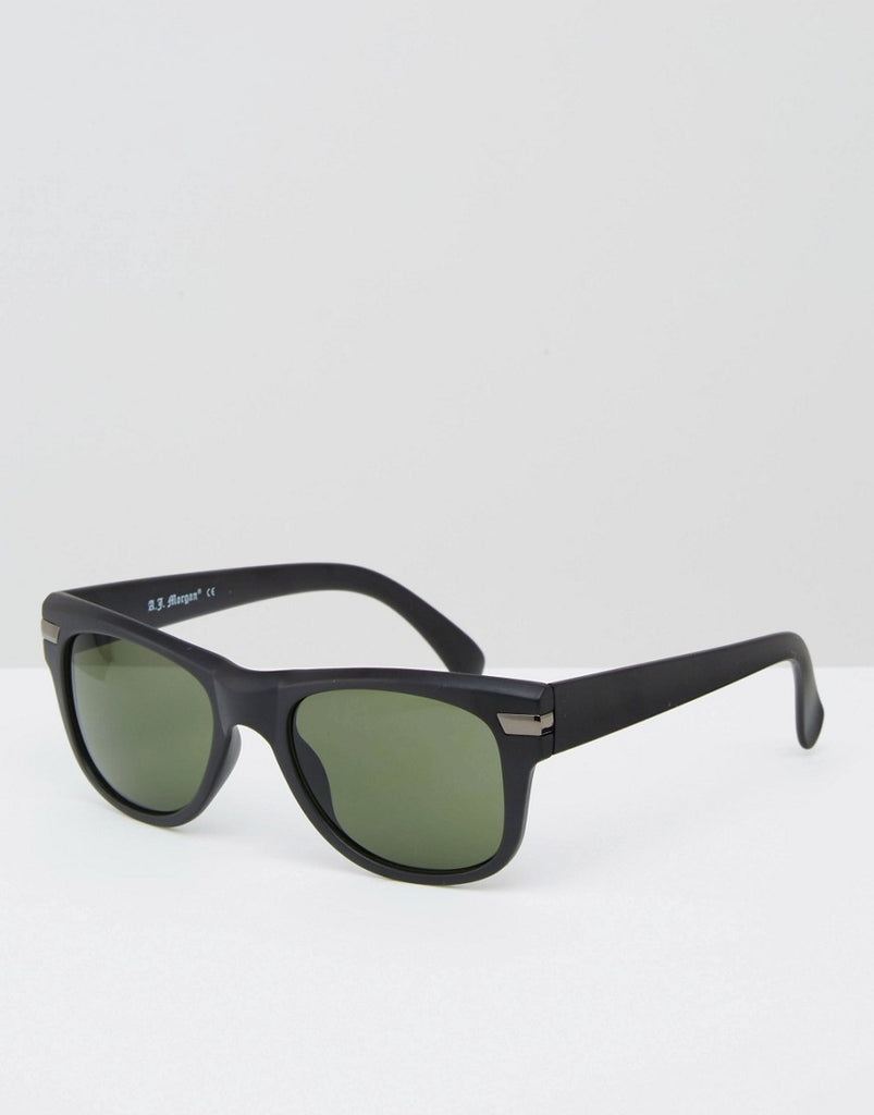 AJ Morgan Retro Sunglasses in Matte Black