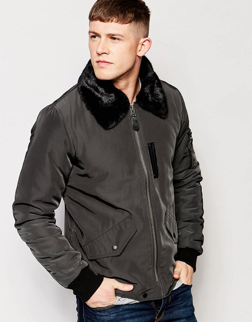 Native Youth Fleece Collar Golf Jacket