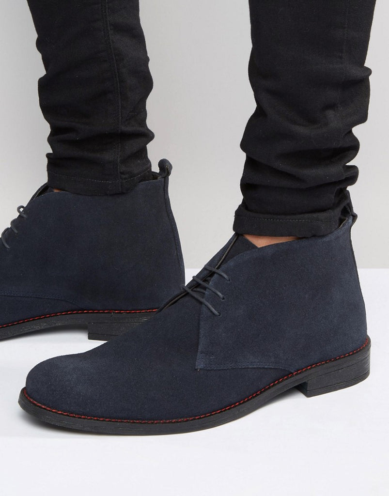 Lambretta Desert Boot Navy Suede