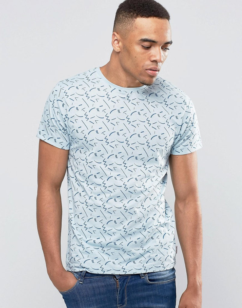 Bellfield Abstract Printed T-Shirt