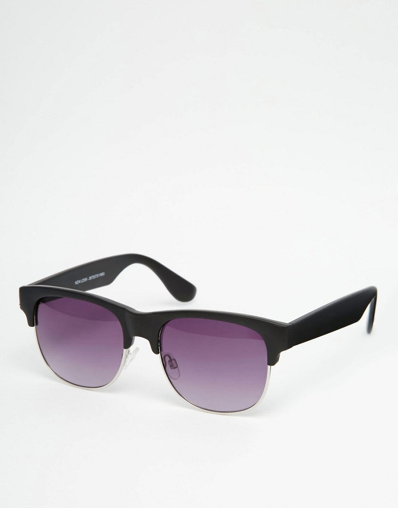 New Look Retro Sunglasses In Black