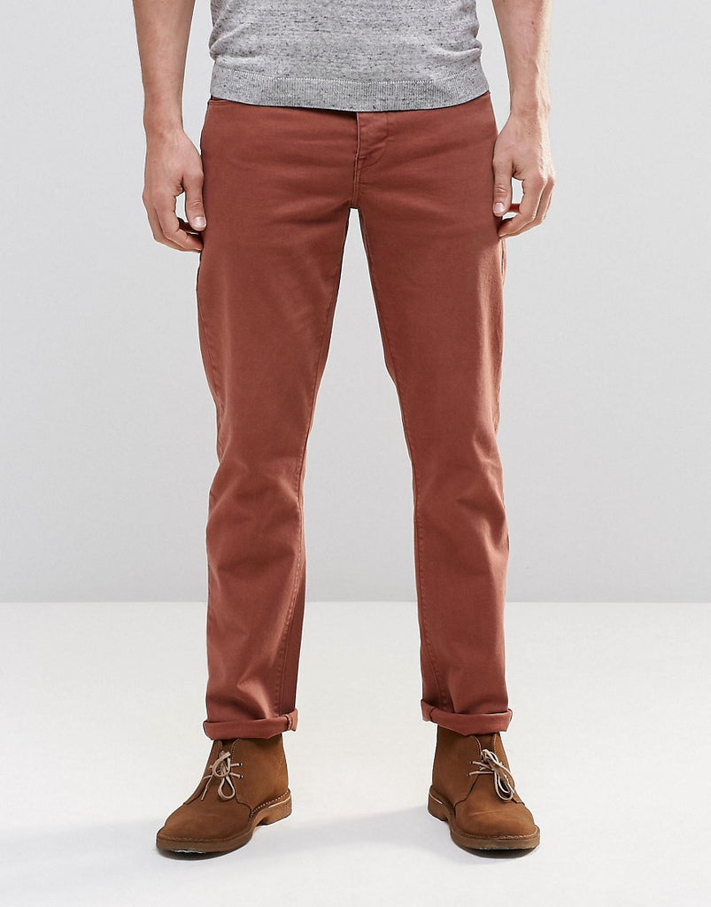 ASOS Stretch Slim Jeans In Rust