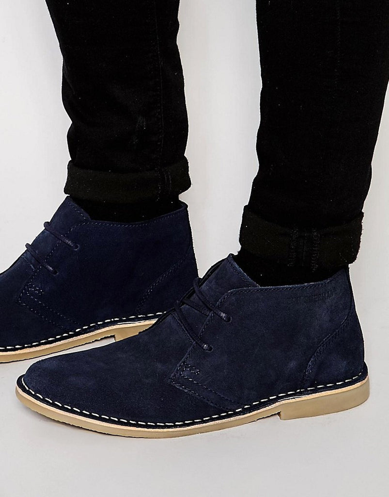 Ben Sherman Aiit Desert Shoes In Navy
