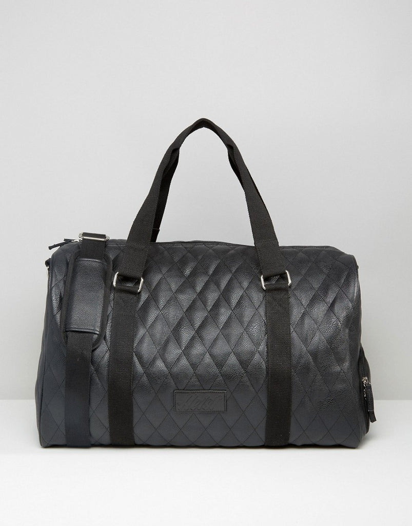Heist Quilted Leather Look Carryall Bag