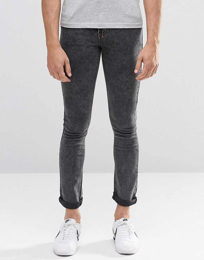Another Influence Super Skinny Acid Wash Jeans