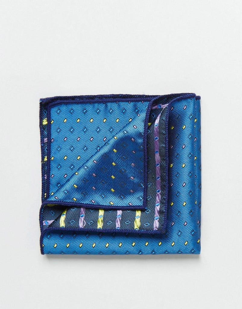 7X Pocket Square Reversable Print in Box
