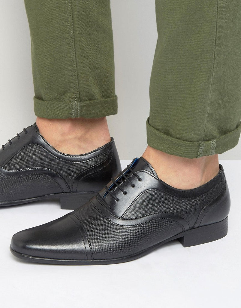 Red Tape Etched Lace Up Smart Shoes
