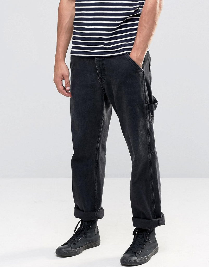 ASOS Straight Jeans With Carpenter Styling