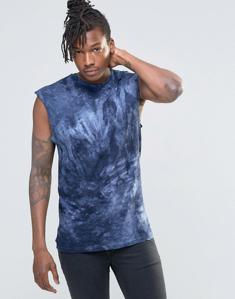 Kubban Oversize Raw Edge Band Tank